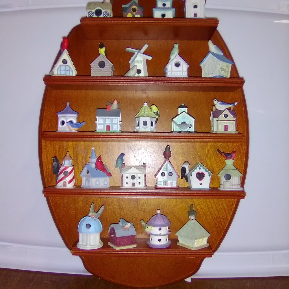 Lenox birdhouse Thimble Complete Set